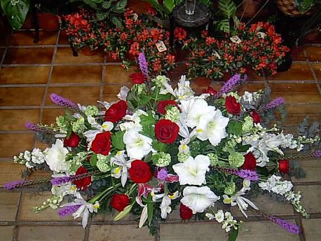 Flores Daguerre arreglo funerario